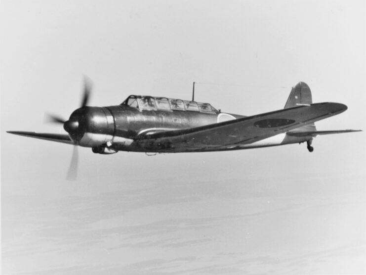 Nakajima B5N2 in flight