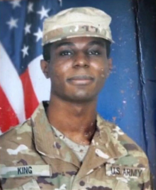 Military portrait of Travis King