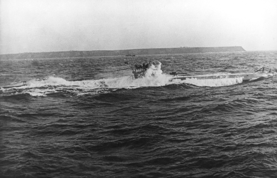 Type VIII U-boat at sea