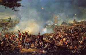 Painting of the Battle of Waterloo