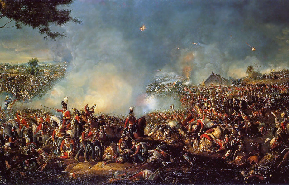 Painting of the Battle of Waterloo