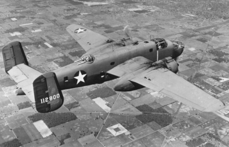North American B-25C Mitchell in flight