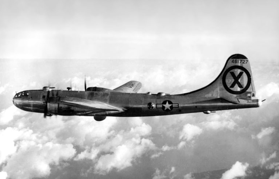 Boeing B-29A Superfortress in flight