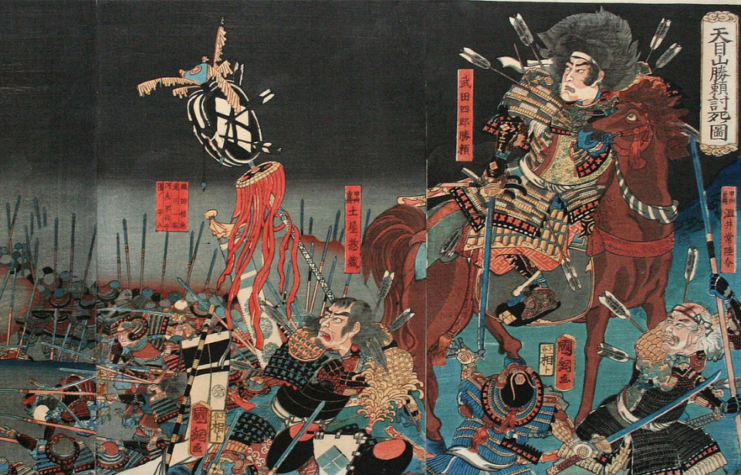 Painting of the Battle of Tenmokuzan
