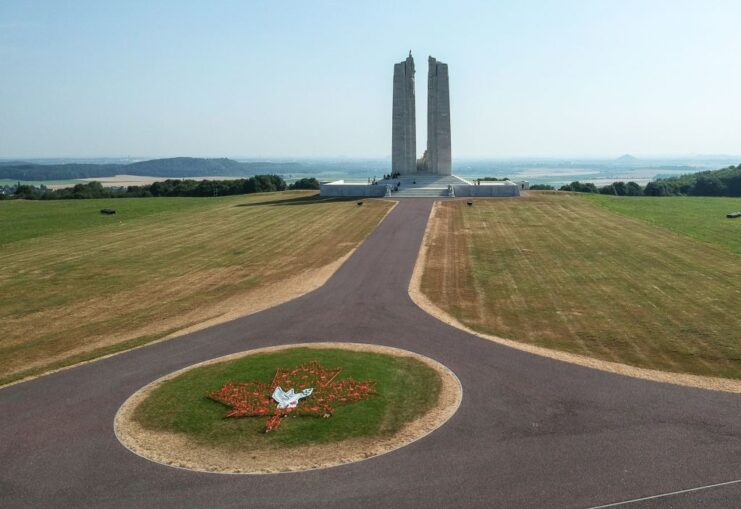 Path leading up to the Canadian National Vimy Memorial
