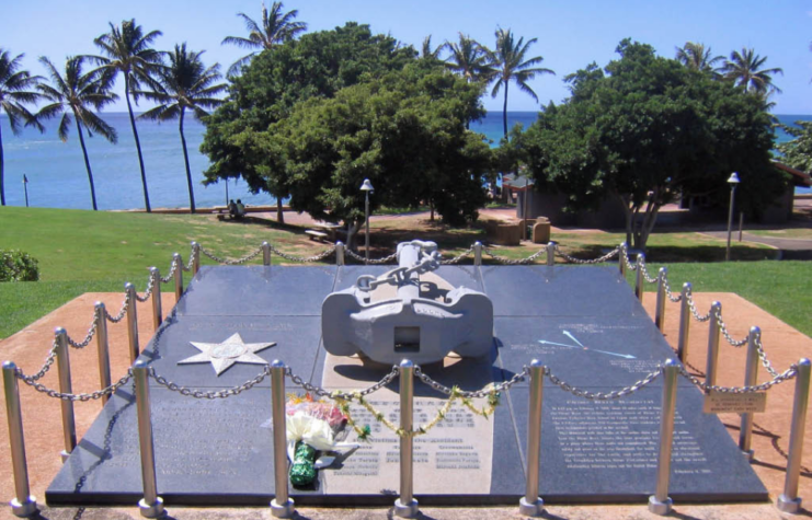 Ehime Maru memorial in Kaka'ako Waterfront Park, Honolulu 