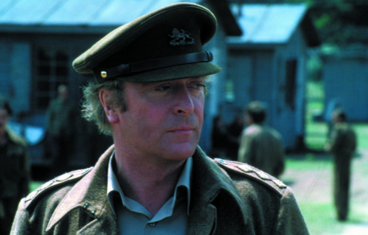 Michael Caine as Capt. John Colby in 'Escape to Victory' - also known as 'Victory'