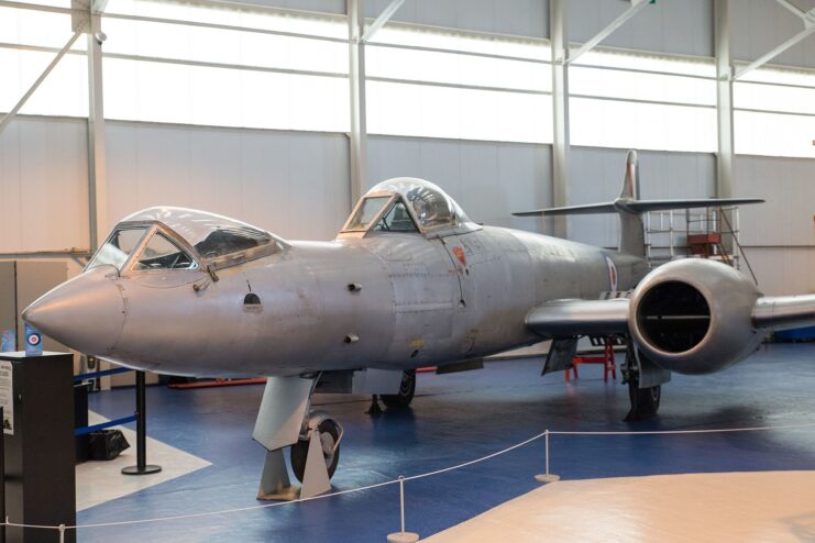 Gloster Meteor F8 WK935 on display