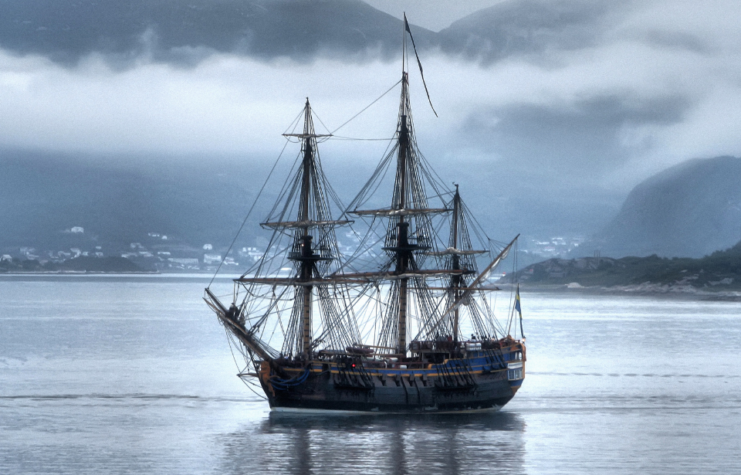 Götheborg of Sweden leaving port