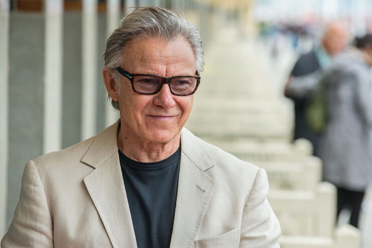 Harvey Keitel wearing sunglasses
