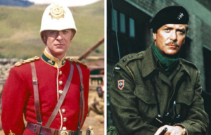 Michael Caine as Lt. Gonville Bromhead in 'Zulu' + Michael Caine as Lt. Col. John O.E. Vandeleur in 'A Bridge Too Far'