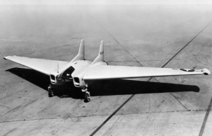 Northrop XP-79 parked on the tarmac