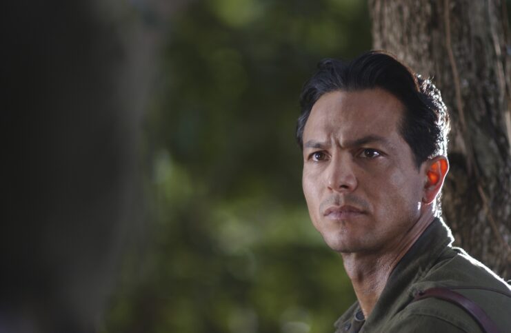 Benjamin Bratt as Lt. Col. Henry Mucci in 'The Great Raid'