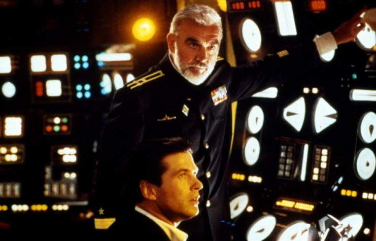 Sean Connery and Alec Baldwin as Capt. Marko Ramius and Jack Ryan in 'The Hunt for Red October'