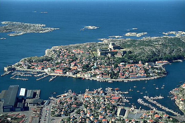 Aerial view of Marstrand, Sweden