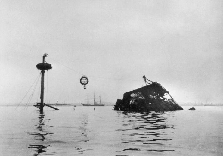 Wreck of the USS Maine (1889) in Havana Harbor
