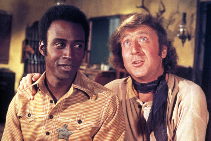 Cleavon Little and Gene Wilder as Sheriff Bart and Jim the Waco Kid in 'Blazing Saddles'