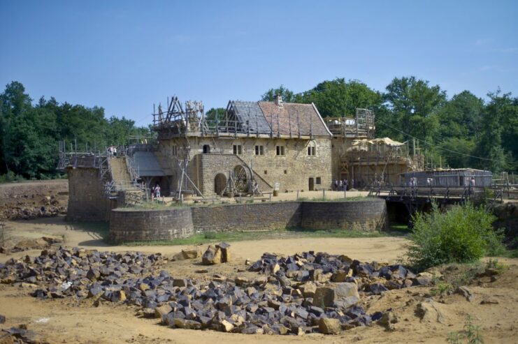 Exterior of Guédelon Castle