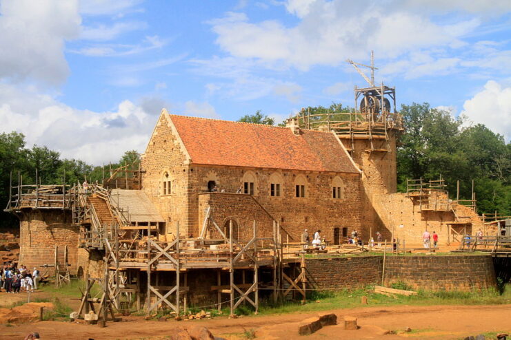 Exterior of Guédelon Castle