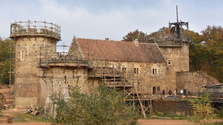 Exterior of Guédelon Castle