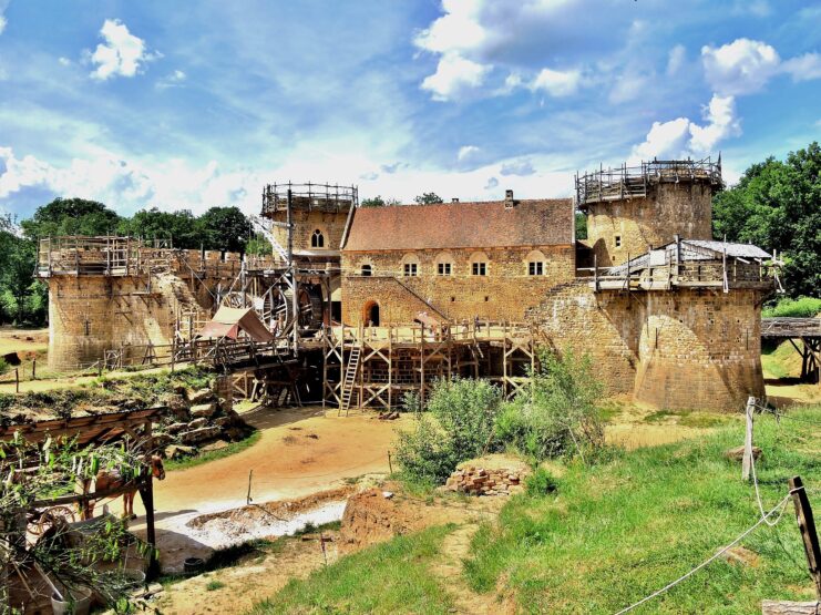 Exterior of Guédelon Castle