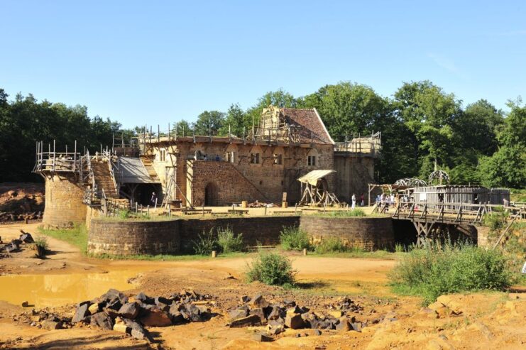 Exterior of Guédelon Castle