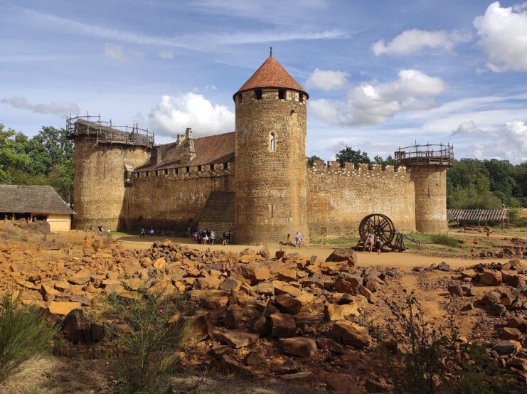 Exterior of Guédelon Castle