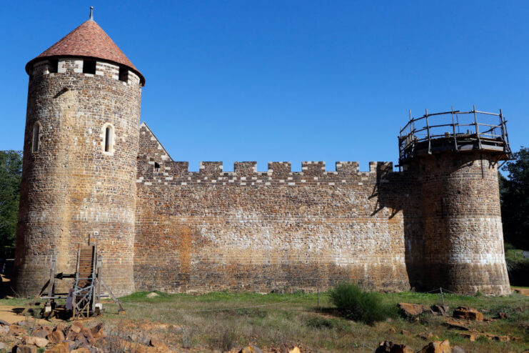 Exterior of Guédelon Castle