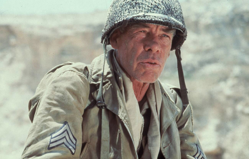 Lee Marvin as the Sergeant in 'The Big Red One'