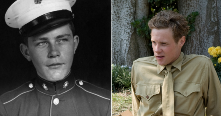 Military portrait of Sidney Phillips, Jr. + Ashton Holmes as Sidney Phillips, Jr. in 'The Pacific'