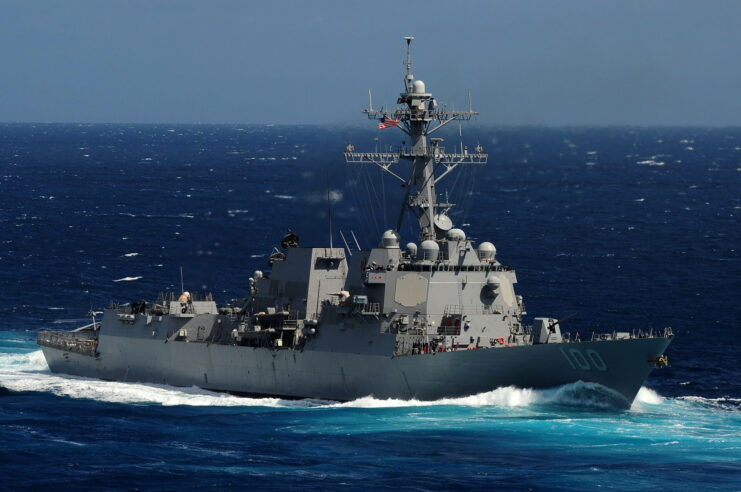 USS Kidd (DDG-100) at sea
