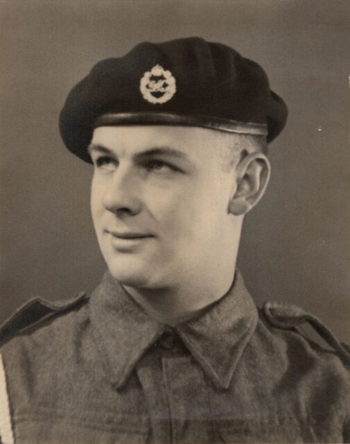 Military portrait of Alan William "Jim" Harris
