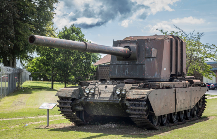 FV4005 on display outside