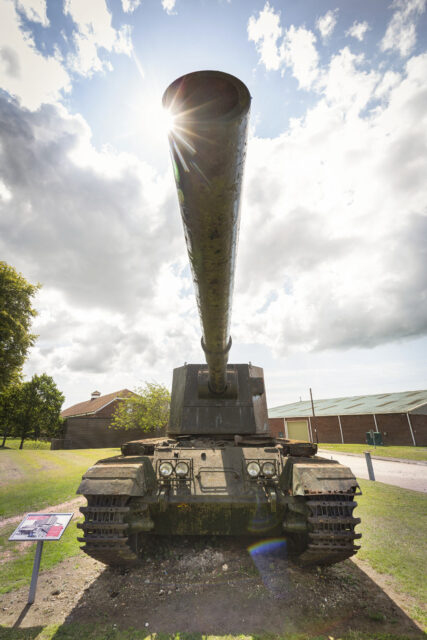 Close-up of the turret on the FV4005