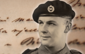 Handwritten letter + Military portrait of Alan William "Jim" Harris