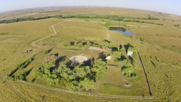 Aerial view of the Rolling Hills Missile Silo