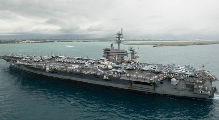 USS Theodore Roosevelt (CVN-71) arriving in port