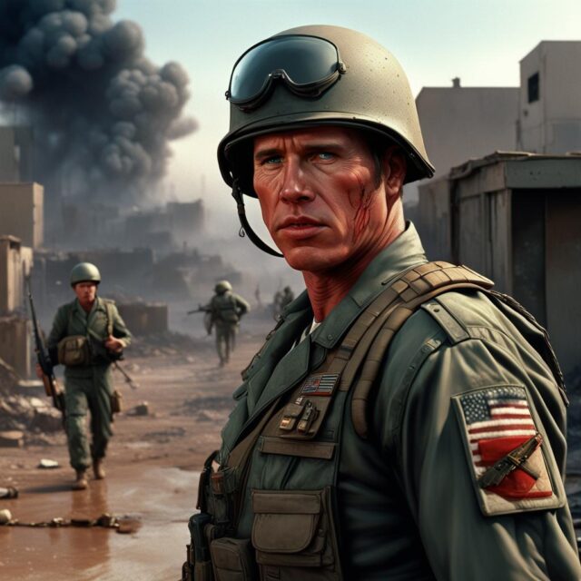 AI image of Val Kilmer as Pvt. J.T. "Joker" Davis in 'Full Metal Jacket'