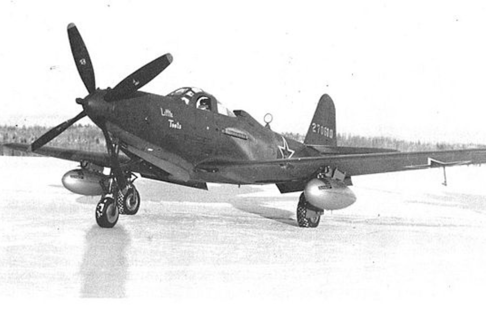 Bell P-63 Kingcobra parked on the tarmac