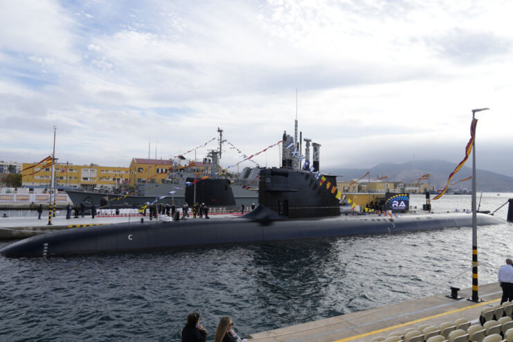 Isaac Persal (S-81), an S-80 Plus-class submarine, at port