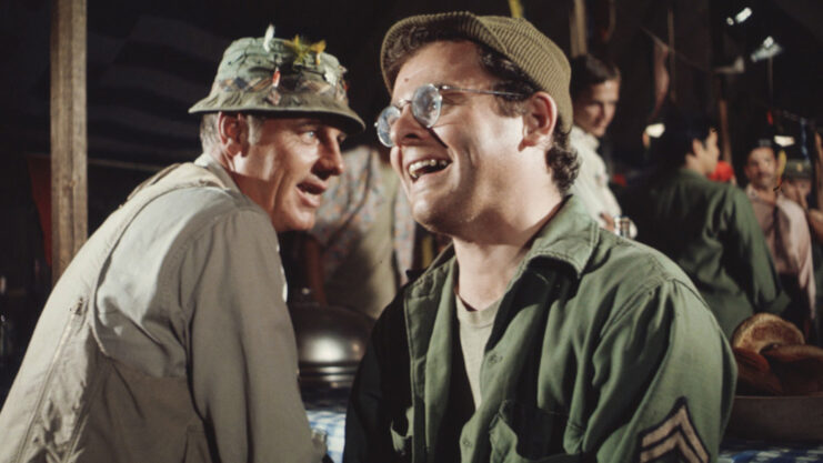 McLean Stevenson and Gary Burghoff as Henry Blake and Radar O'Reilly in 'M*A*S*H'