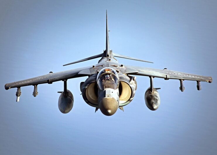 McDonnell Douglas AV-8B Harrier II in flight