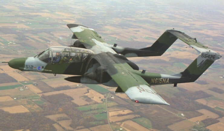 North American Rockwell OV-10 Bronco in flight