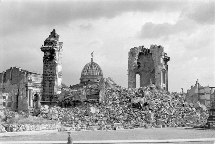 Remains of the Frauenkirche, in Dresden