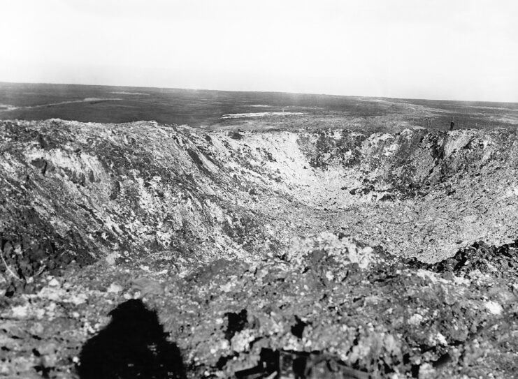 Mine crater at the Hawthorn Ridge Redoubt