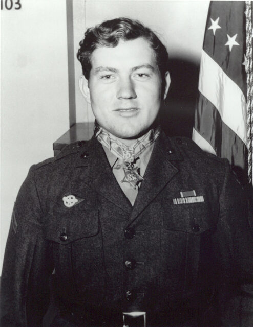 Military portrait of Jacklyn H. Lucas