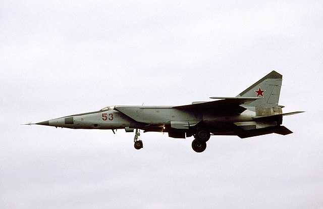 Mikoyan-Gurevich MiG-25 in flight
