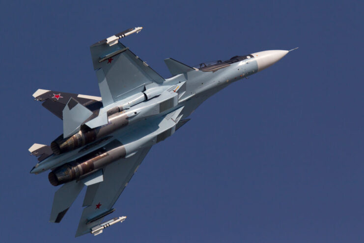 Sukhoi Su-35 in flight