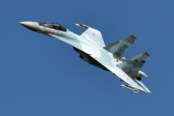 Sukhoi Su-35S in flight