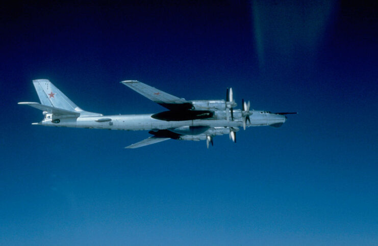 Tupolev Tu-95 in flight